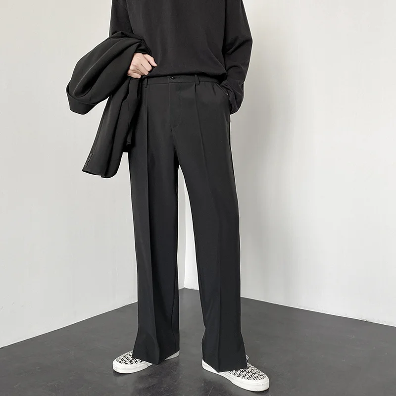 【MODERNIF】Bael semi-wide slacks S92d05a40f1304d9596fed122ae5e5
