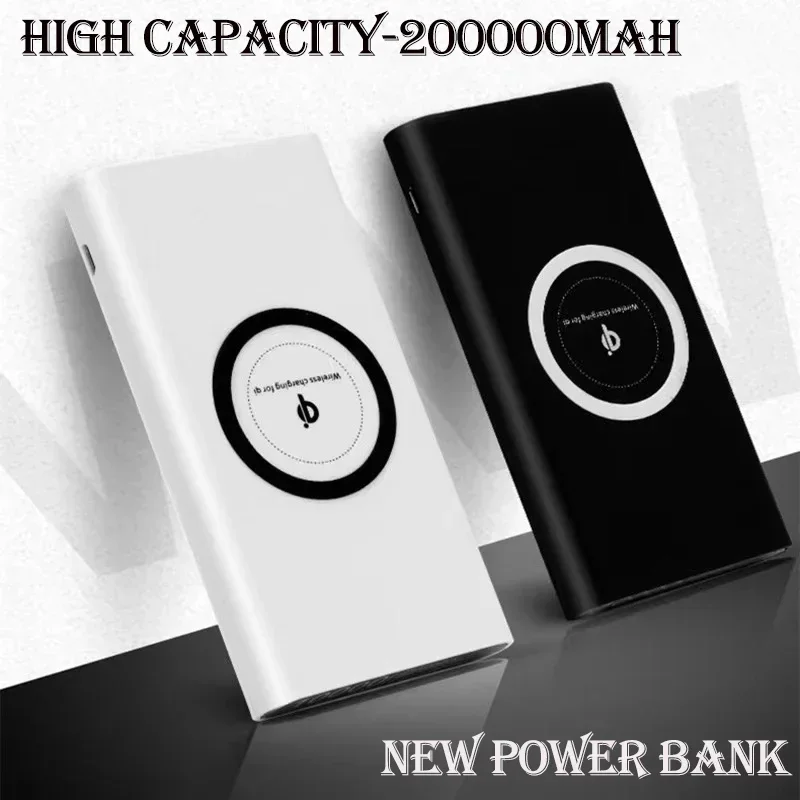 

Free Shipping NEW Wireless FastCharging PowerBank Portable 200000mAhLED Display External BatteryPack ForHTC PowerBank IPhone