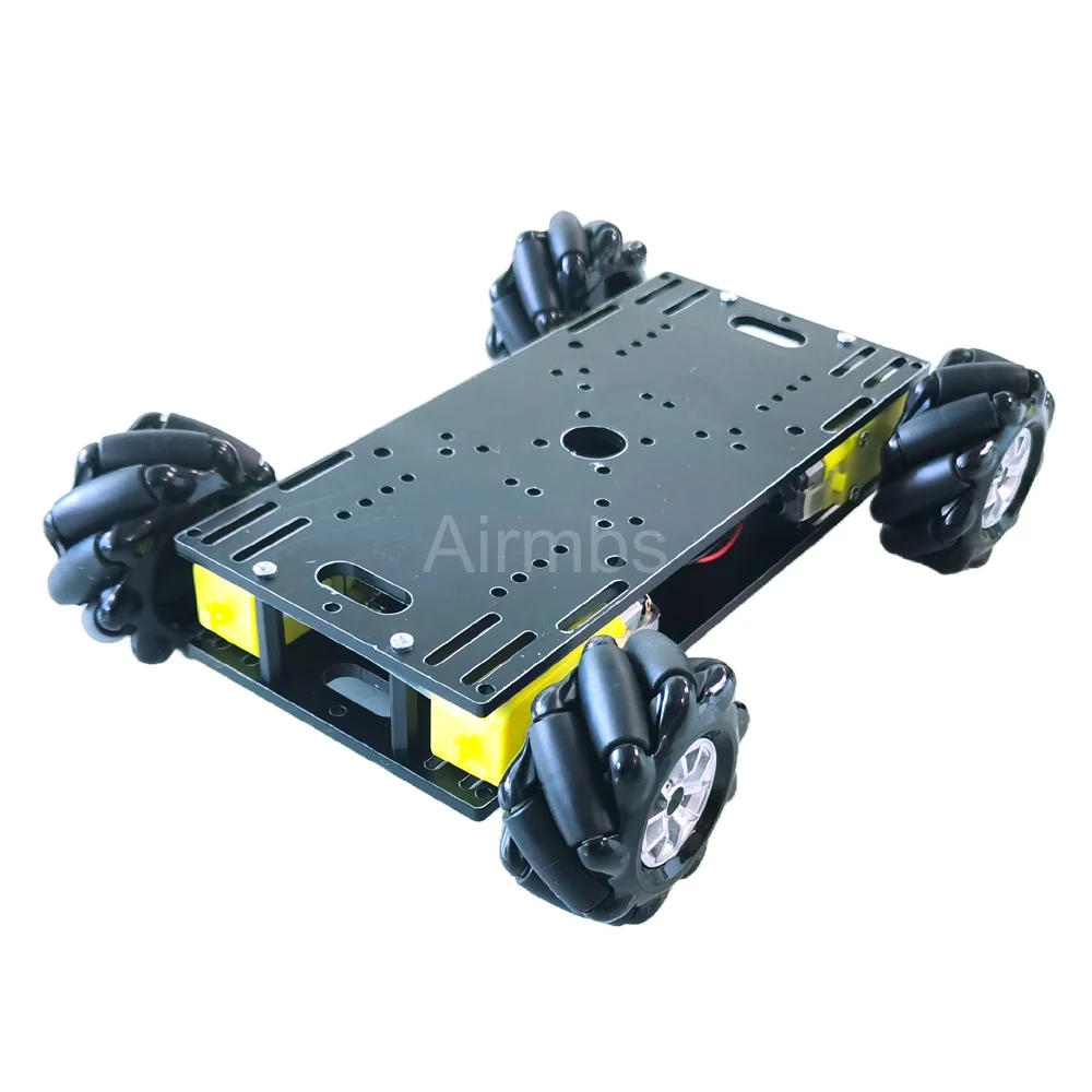 아두이노 PS2 컨트롤 4WD 미니 옴니 메카넘 휠 로봇카 더블 아크릴 섀시 TT 모터 DIY 스타터 키트