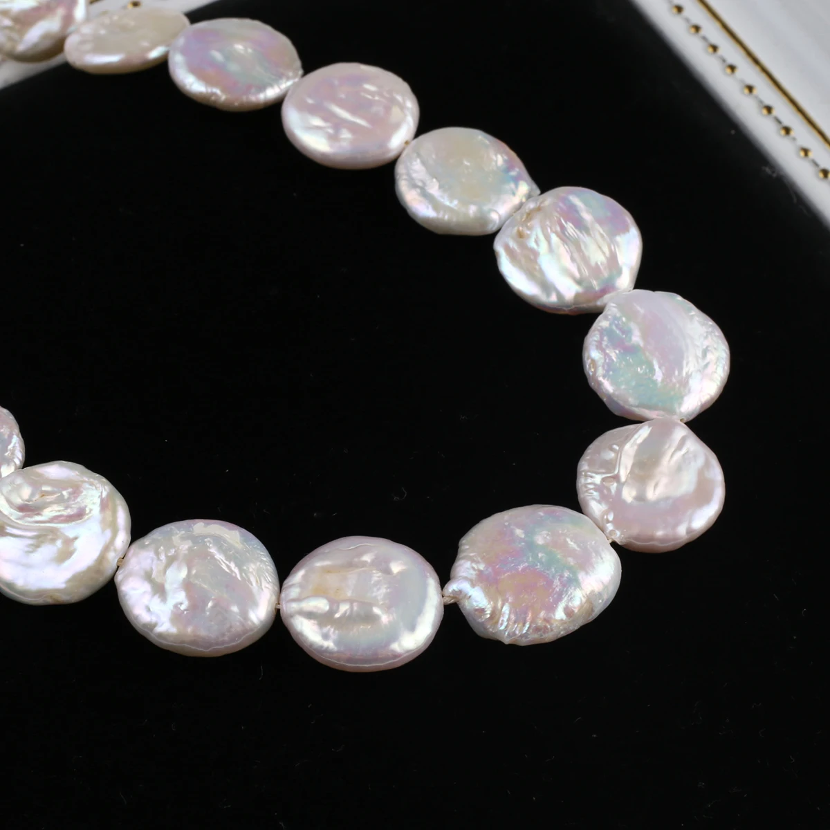 Natural Pearl Baroque Button Beads Exquisite Shape Elegant Appearance for DIY Jewelry Making Handmade Bracelet Necklace