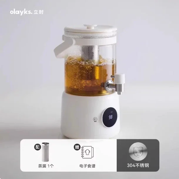 220V olayks 2.8L Çok Fonksiyonlu Su Isıtıcısı Evde Kullanım İçin Bitkisel Çay ve Meyve Şarabı İçin Sabit Sıcaklıkla BBW