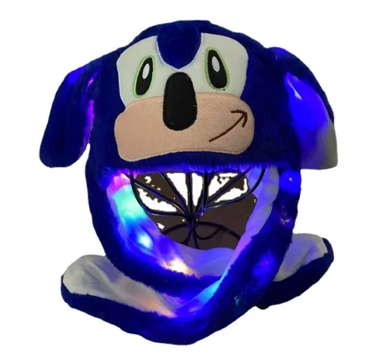 

Cartoon Anime Supersonic Mouse Sonic Airbag Hat Doll Creative Colorful Luminous Funny Ears Moving Hat