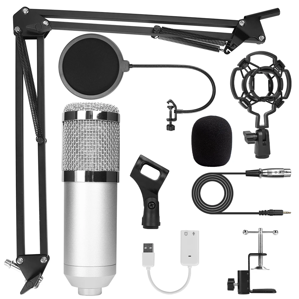 microfone bm 800 Studio Microphone Professional microfone bm800 Condenser Sound Recording Microphone For computer 