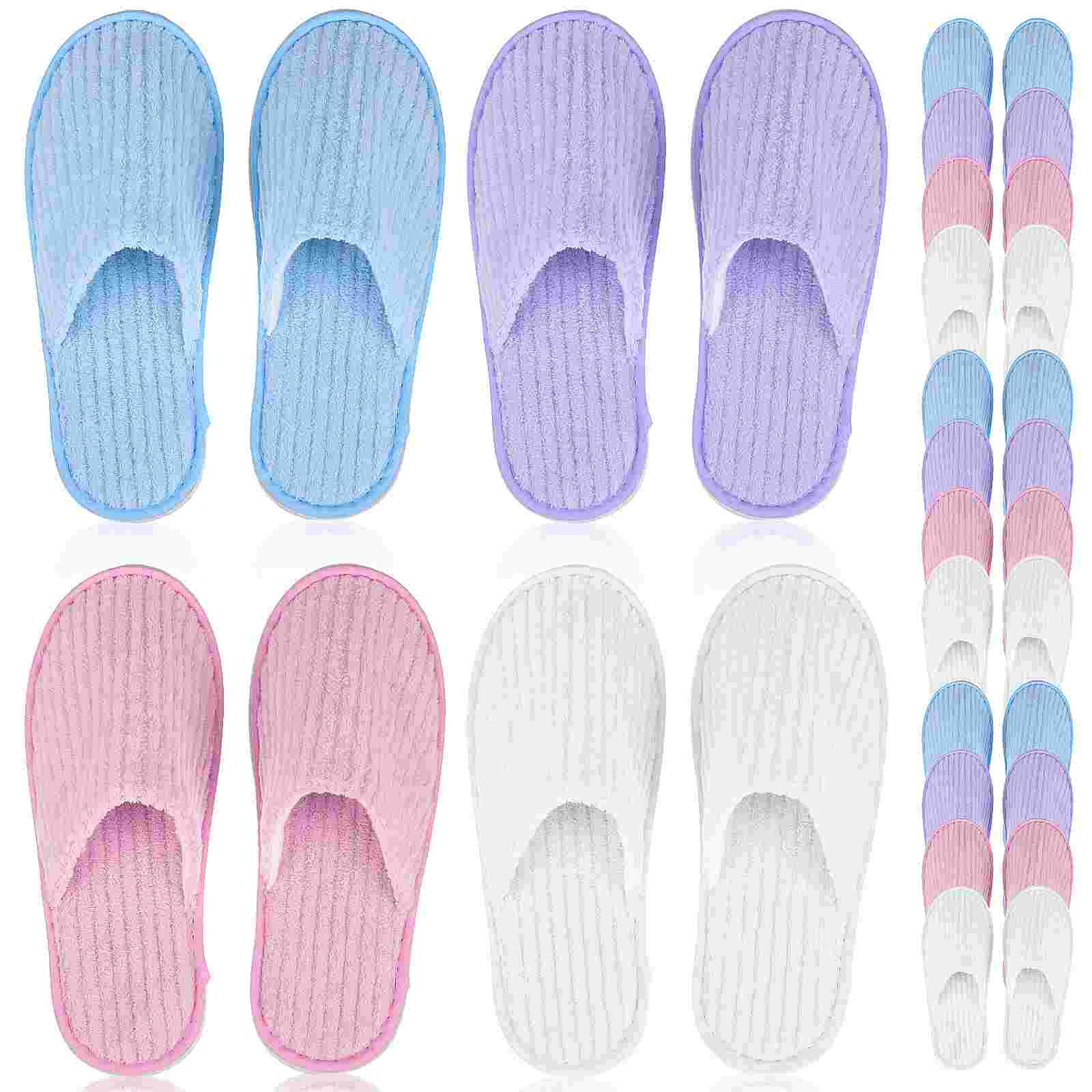 

12 Pairs House Shoes Guests Disposable Slippers Disposable House Slippers for Guest