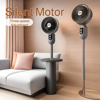 Ventilatore intelligente a basso rumore per uso domestico Ventilatore da pavimento con regolazione a tre velocità Ventilatore di circolazione dell'aria Ventilatore da pavimento Ventilatore intelligente silenzioso a basso rumore alto 1
