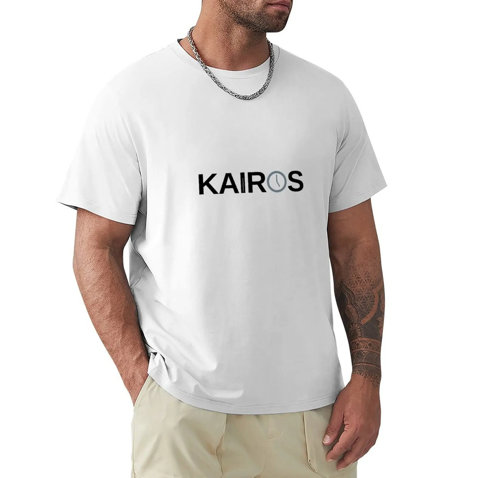 

Kairos T-shirt customizeds quick drying customs mens graphic t-shirts anime