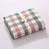 Washed Cotton Bedding Sheets Bedroom Household Plaid Flat Sheet Soft King Queen Full Size Students Dormitory Mattress Cover New 5