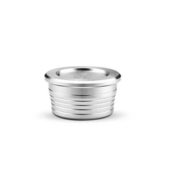 Stainless Steel Reusable Coffee Capsule Pod with Filter (1 Cup)