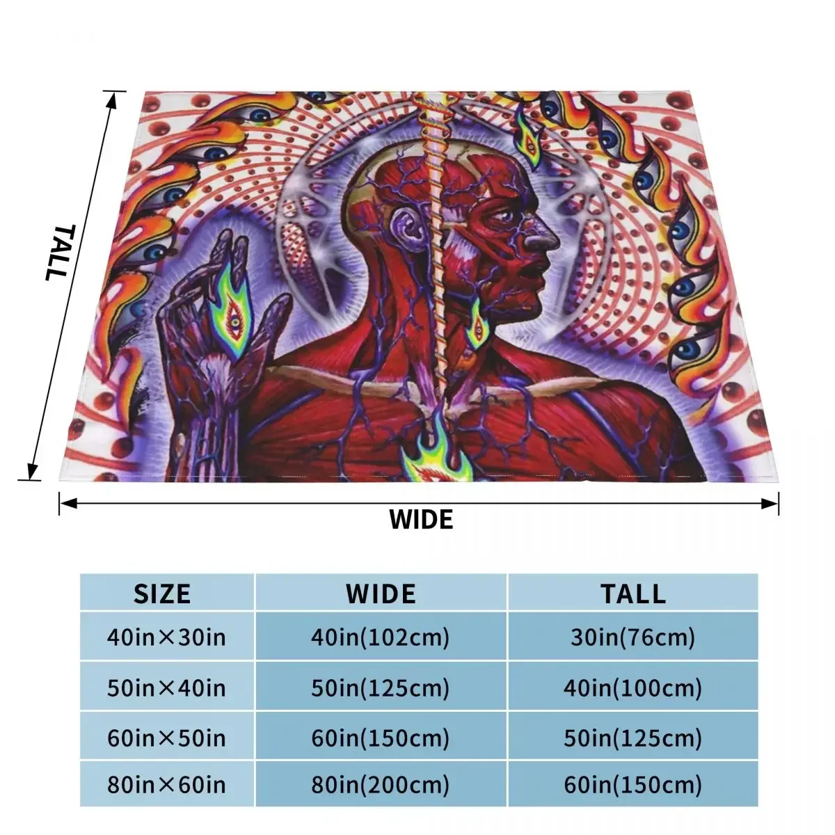 Lateralus ?nima Fear Inoculum 10,000 Days Undertow Throw Blanket Softest valentine gift ideas Fashion Sofas Blankets 2