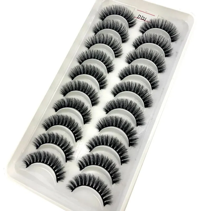 HBZGTLAD Neue 10 Paar 3D Faux Nerz Wimpern Natürliche Falsche Wimpern Dramatische Flauschige Gefälschte Wimpern Make-Up Wimpern Verlängerung Wimpern – Detail 6