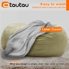 OTAUTAU 4/5/6/7ft Waterproof Giant Round Pouf Inner Liner Cover No Filling Bean Bag Sofa Bed Insert Covers Not for Outdoor DD001 3
