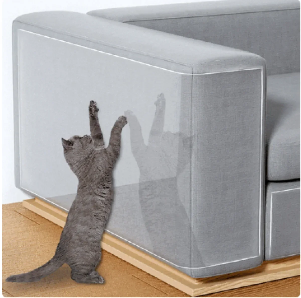 Cat Scratch Protection Pads 2/4Pcs Self-adhesive Pet Furniture Protectors Cover Anti-cat Scratch Couch Stickers
