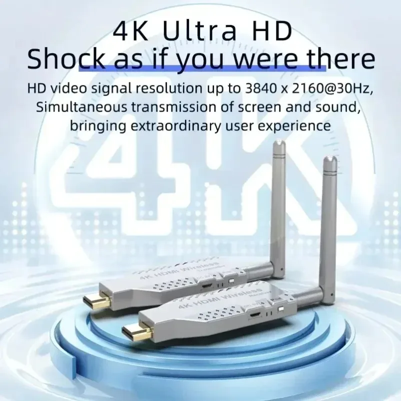 150M 무선 비디오 송신기 수신기 HDMI 호환 익스텐더 TV 스틱 스크린 미러 어댑터 스위치 DVD PC-TV 프로젝터