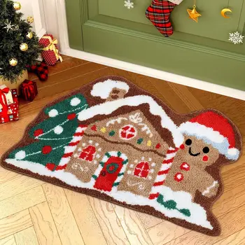 Christmas Gingerbread House Rug 1