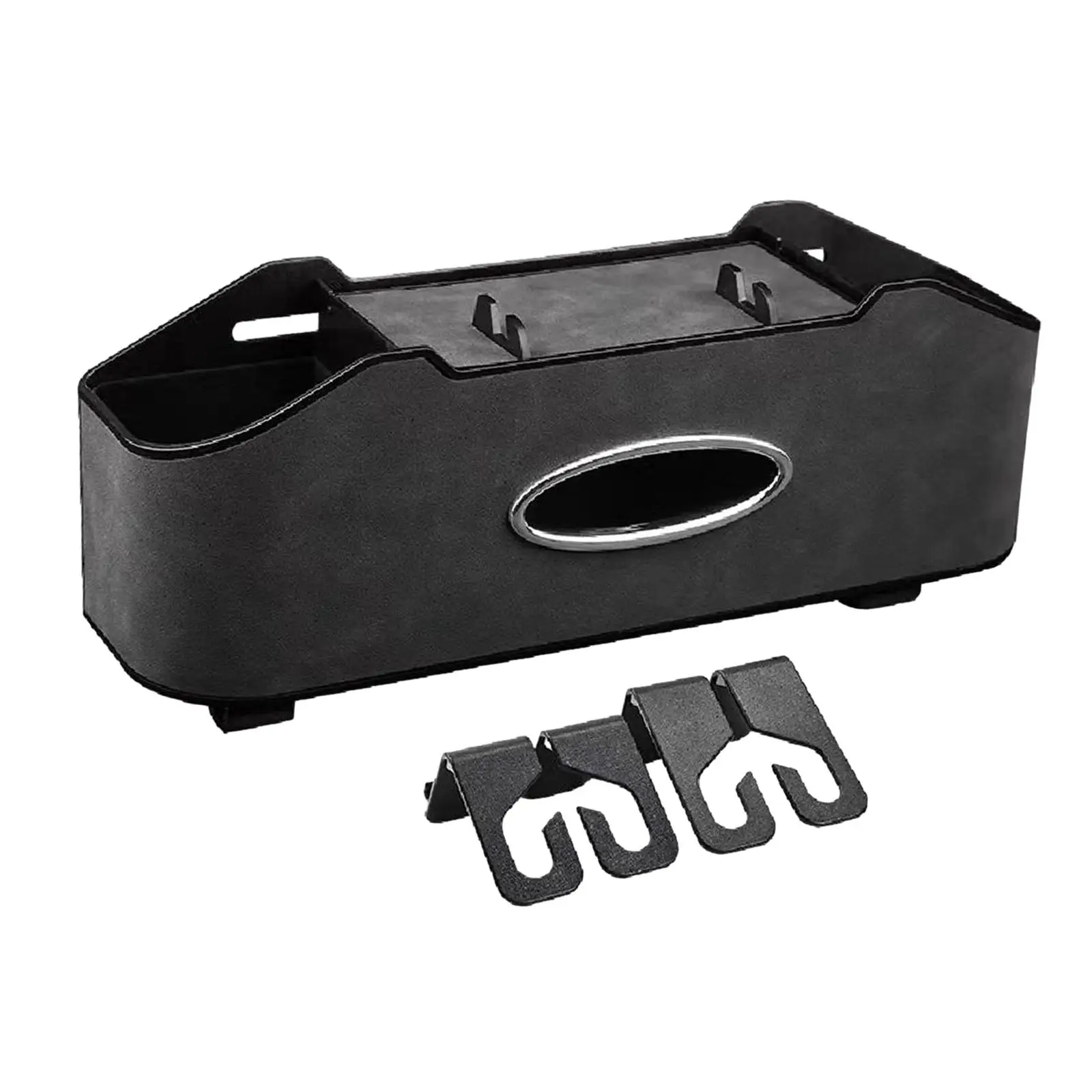 

Car Backseat Headrest Hanging Organizer Tissue Box Cover 13.8x3.5x4inch Versatile Cup Holder for Most Vehicles Durable