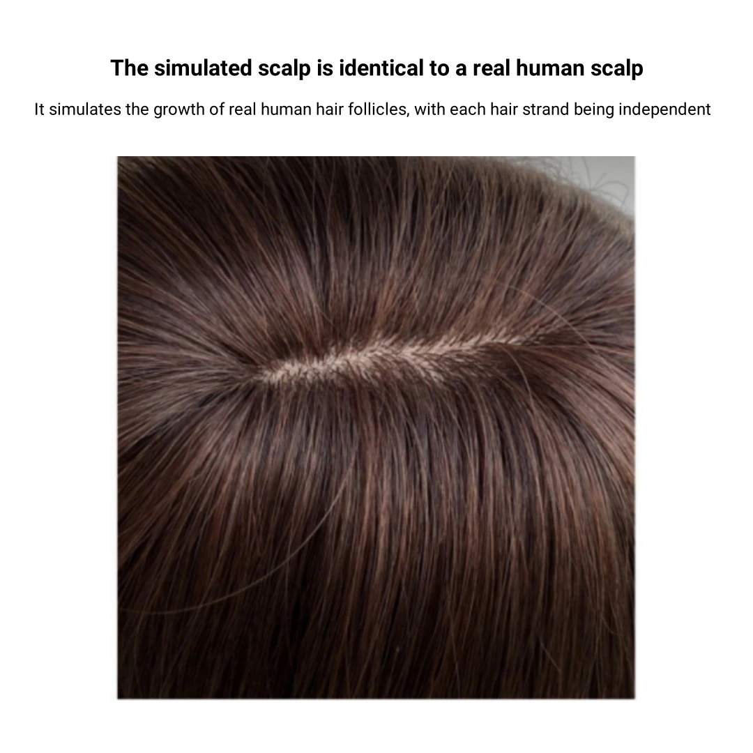 Parrucca corta per capelli umani per donna Parrucche diritte Toppers con frangia Parrucche per capelli brasiliani Parrucche Bob per cuoio capelluto naturale reale - immagine 4