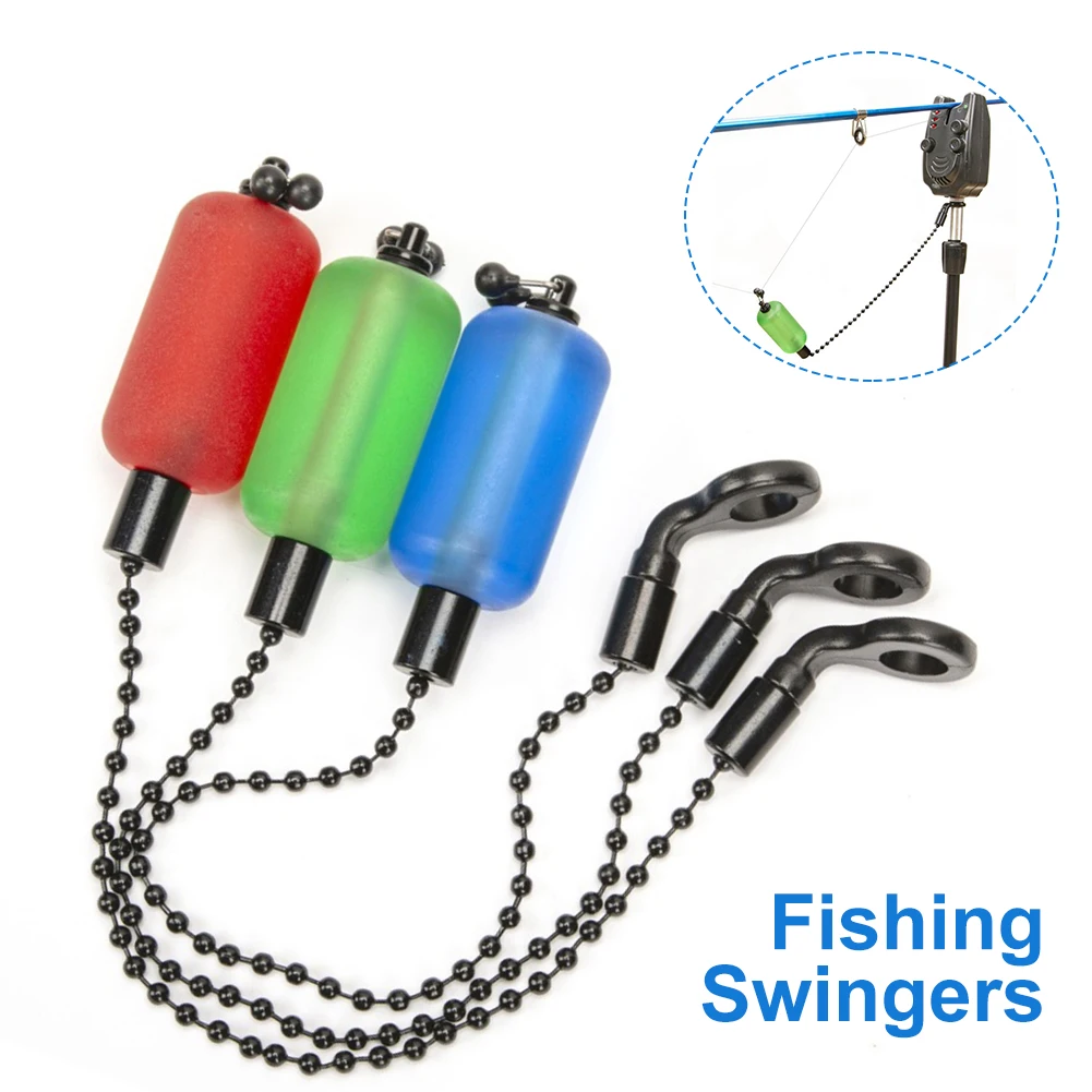

Fishing Alarm Swinger Steel Chain Steel Aluminum Set Swinger Carp Fishing Indicator 3 Color Bite Alarm Fishing Tools 2023 New