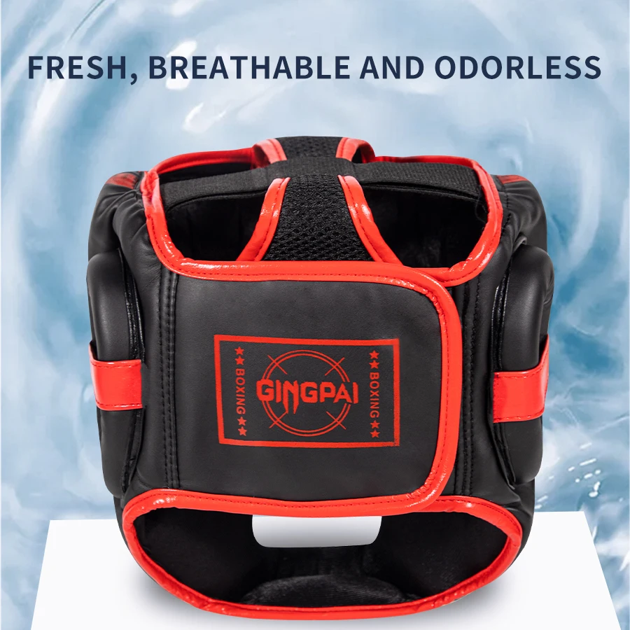 Leather Boxing Helmet 6