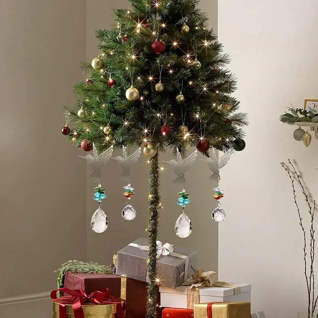 Kolibri Kristályok Szélcsaládos Függő Fa Fogó Medálok Szivárvány Chimes Prizmák Kristályszél Lógó Ma O1F7 - Image 3