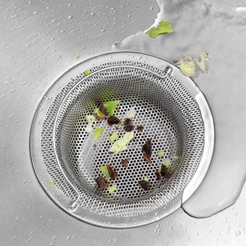 Kitchen Sink Filter Stainless Steel Sink Drainage Residue Filter Thickened Anti Clogging and Leak Proof 1pc sink filter,kitchen sink filter