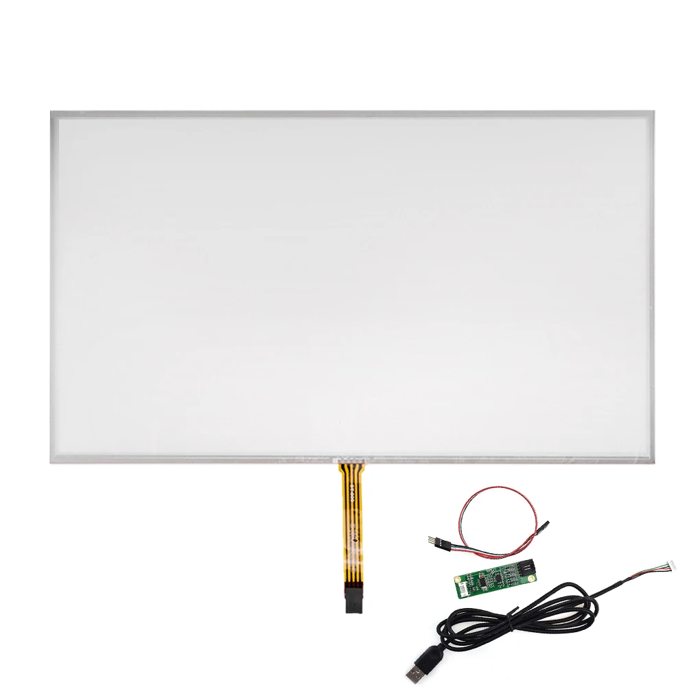 

215.9*363.8mm Resistive Touch Screen Panel + 4 Wire USB Kit for 15.6inch Monitor 216*364mm 364*216mm 216mm*364mm 364mm*216mm