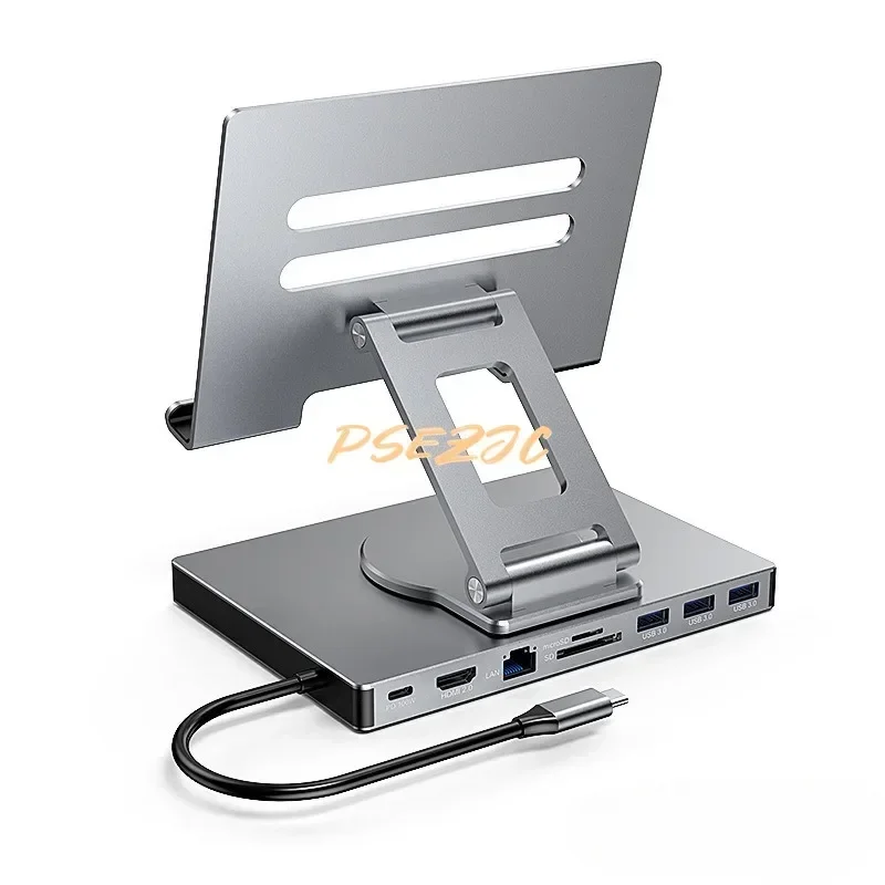 USB C Hub and USB Hub 4K/60Hz Gigabit Ethernet Port USB 3.0 Splitter Hub Converter Type-c Docking Station