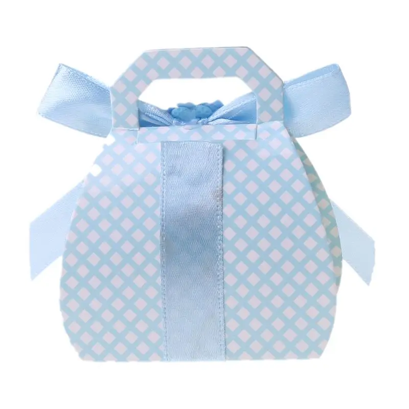 

12Pcs Candy Boxes with Ribbon for Baby Shower Christening Party Favor Gift DIY X3UC
