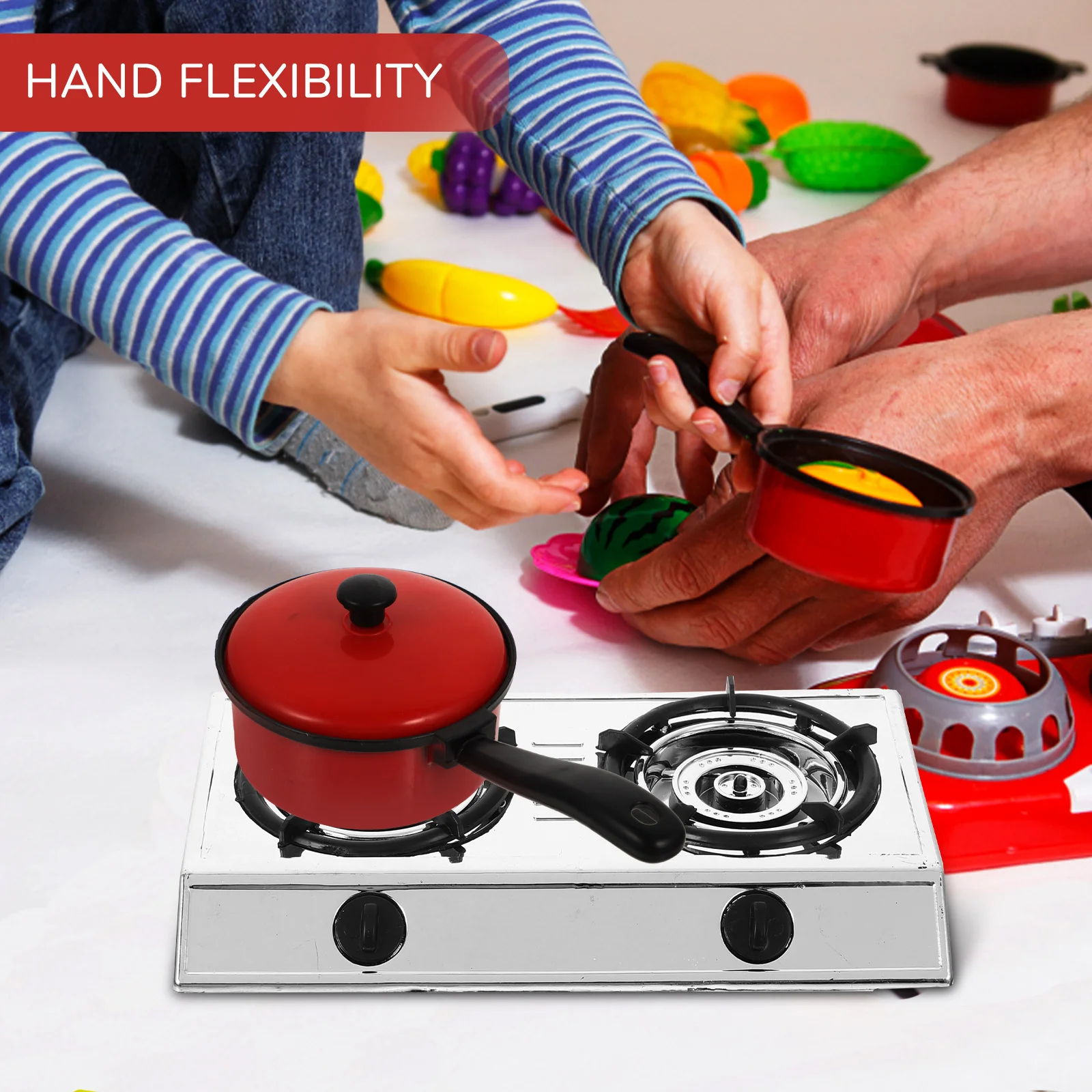 Kids Classic Pretend Play Kitchen Toys Children Funny Simulation Utensils Cooking Pots Dishes House Game Baby Gifts 3