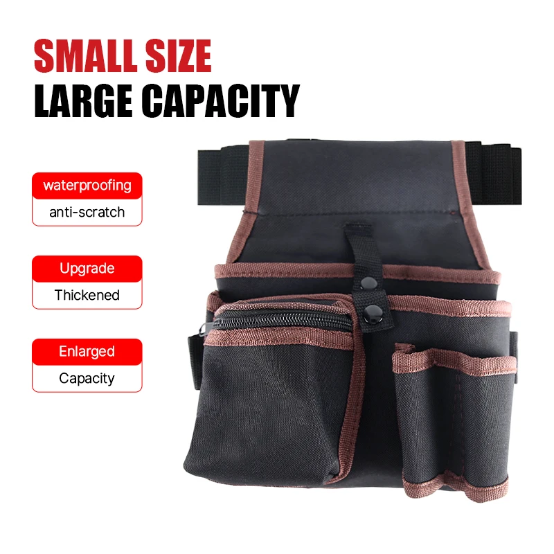 LIDIAO Tool Storage Bag Pouch Belt Electrician Toolkit Drill Waist