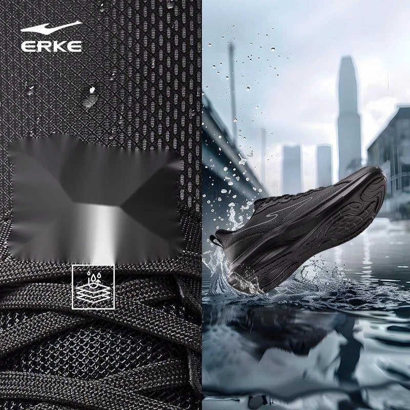 Hongxing Erke Yunyi pour hommes, chaussures de course imperméables, légères et rebondissantes avec semelle souple_voghion.com