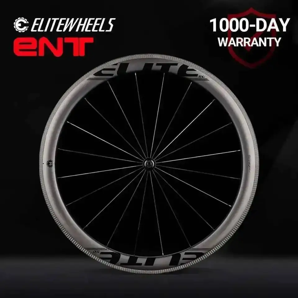 ELITEWHEELS 700c Road Bike Carbon Wheelset ENT UD Matte Bicycle