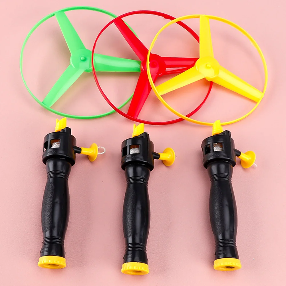 Children's Flying Saucer Toy UFO Disc Plastic Helicopter Propeller Game 10 Pcs