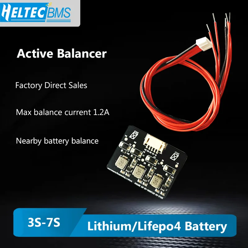 

Active Equalization Balancer 3S 4S 1.2A Li-ion Lifepo4 Lithium BMS Inductive Energy Transfer Board BMS 3s 4s 5s 6s 7s