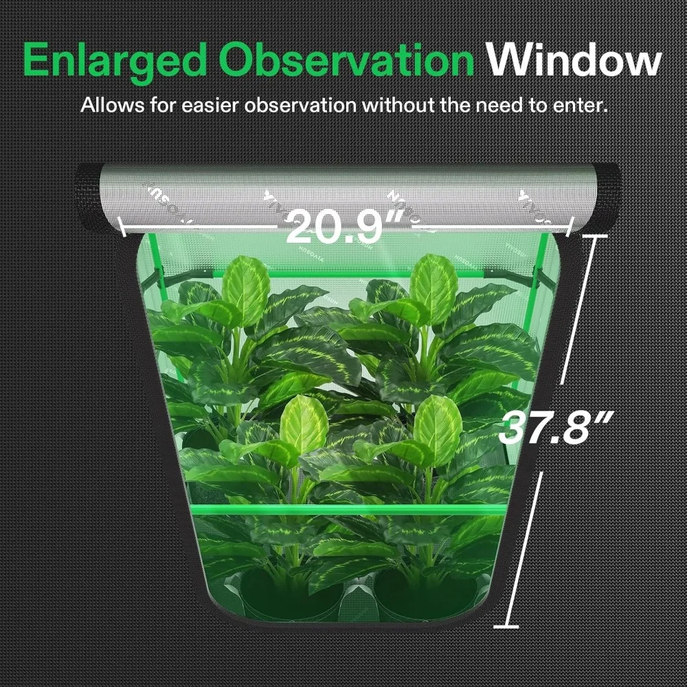 48"×24"×72" PRO Grow Tent with Thick 1 inch Poles, Strengthened High Reflective Mylar Oxford Fabric Extra Hanging Bars 4