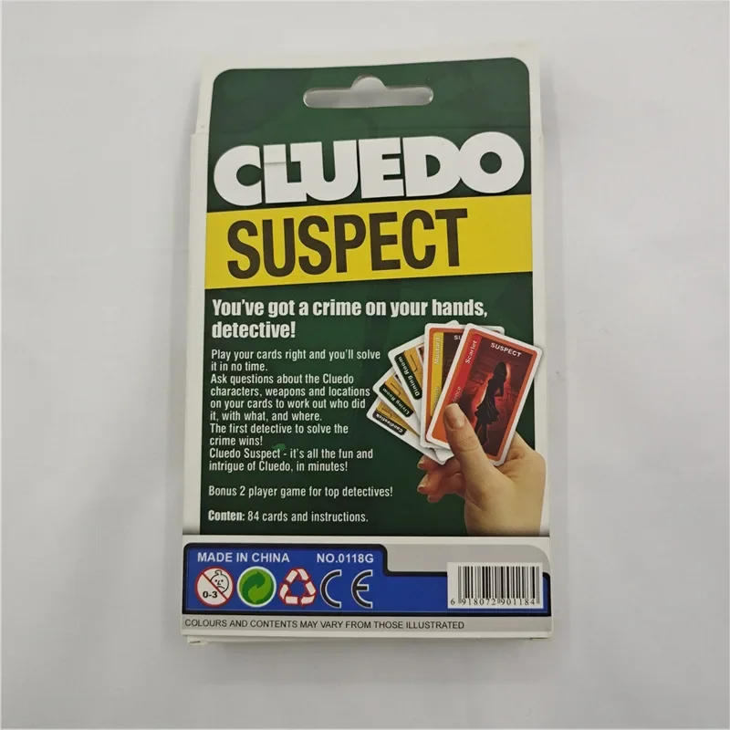 Cluedo Card Game Classic Mystery Game Vrije Tijd En Entertainment Multiplayer Interactieve Kaarten
