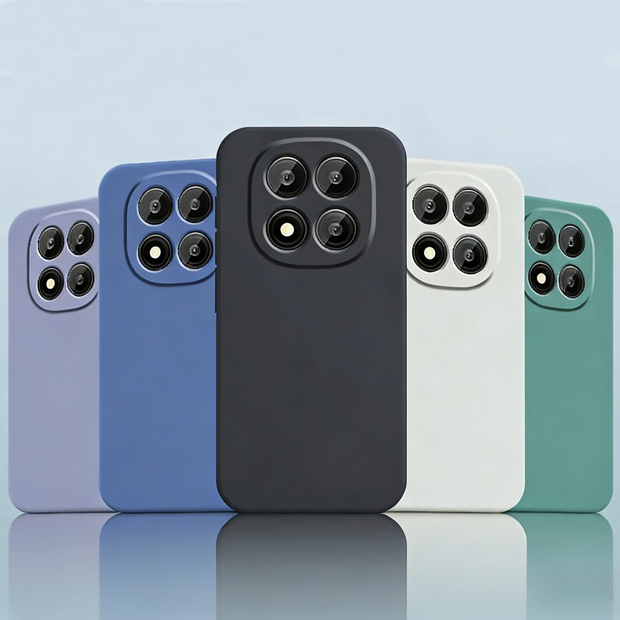 Luxury Liquid Silicone Soft TPU Phone Case Cover