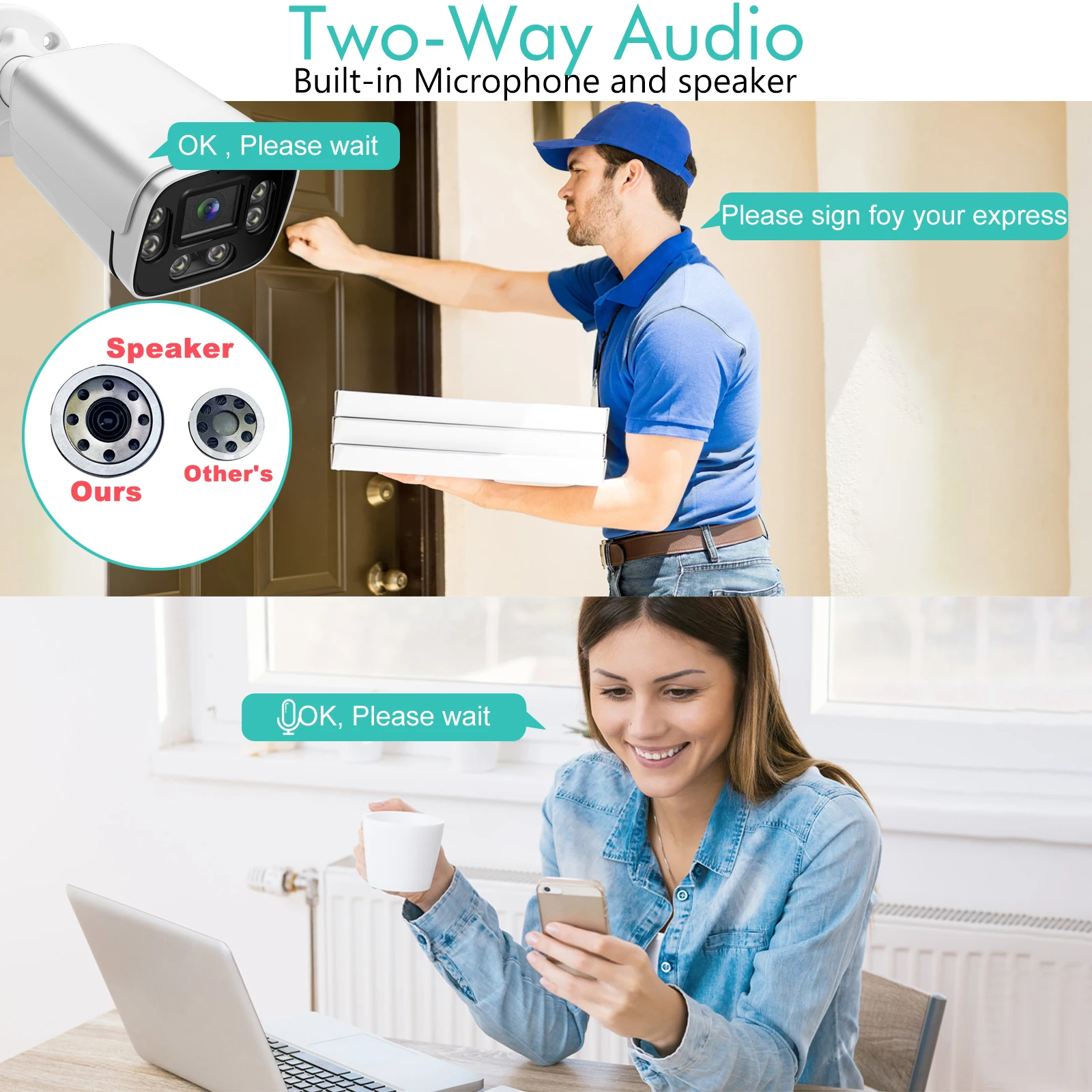 New 4K 8MP IP Camera 5MP 4MP Two Way Audio Outdoor POE H.265 Onvlf Metal Bullet CCTV Home 4MP Color Night Vision Security Camera 3