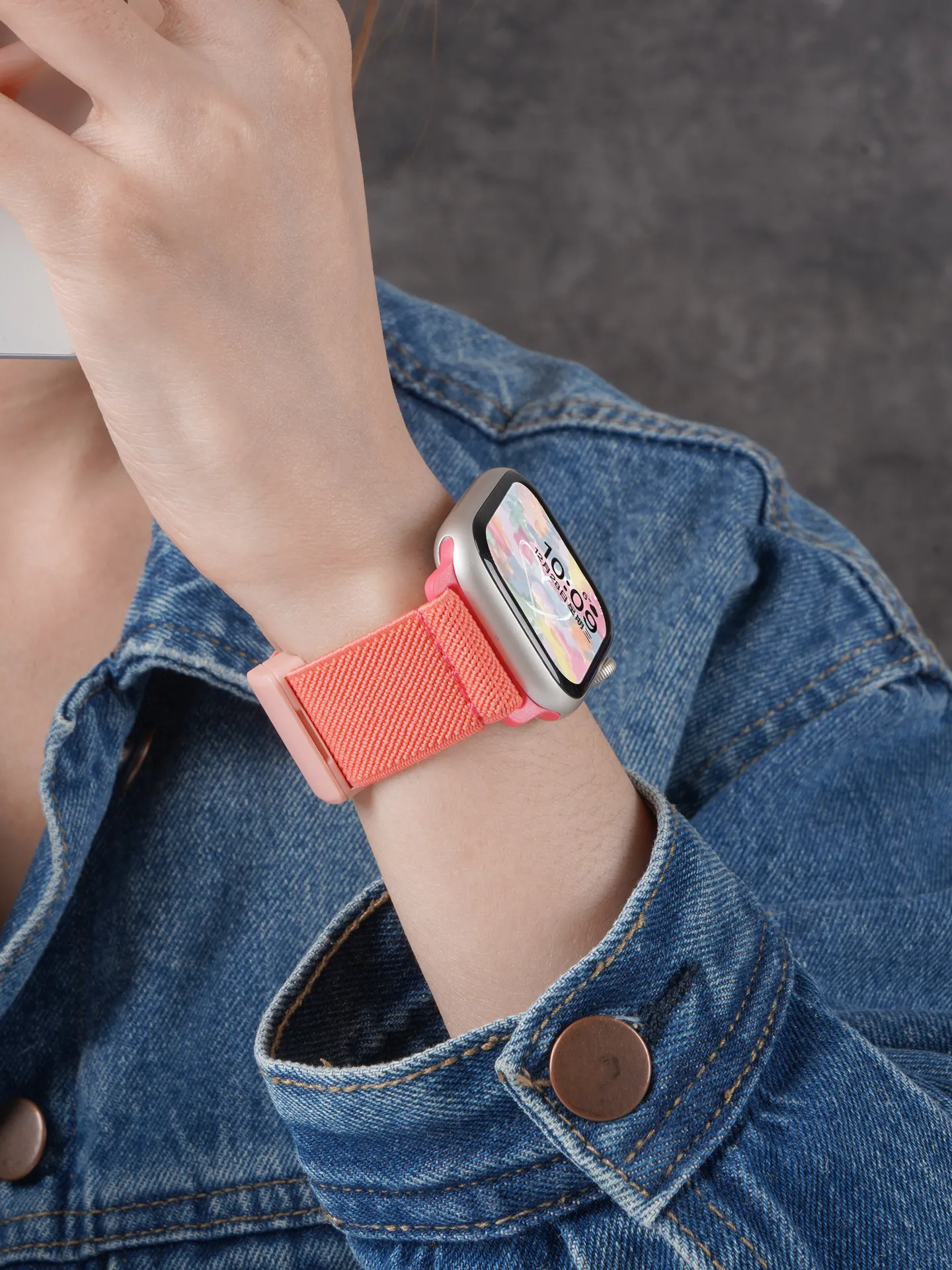 Two-Tone Breathable Nylon Watch Strap