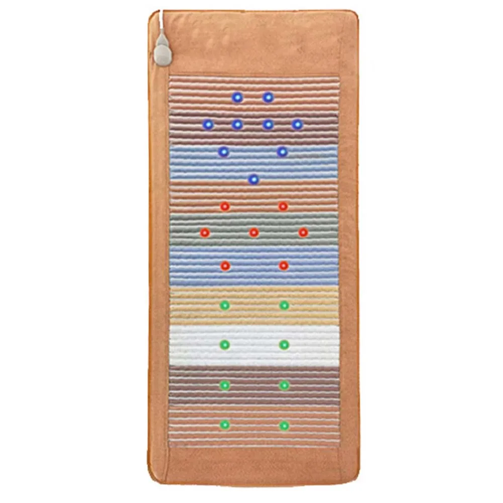 

PEMF Photon Gemstone Rainbow Bio Crystal Massage Mat Pulsed Magnetic Fields Negative Ion Far Infrared Heating Pad