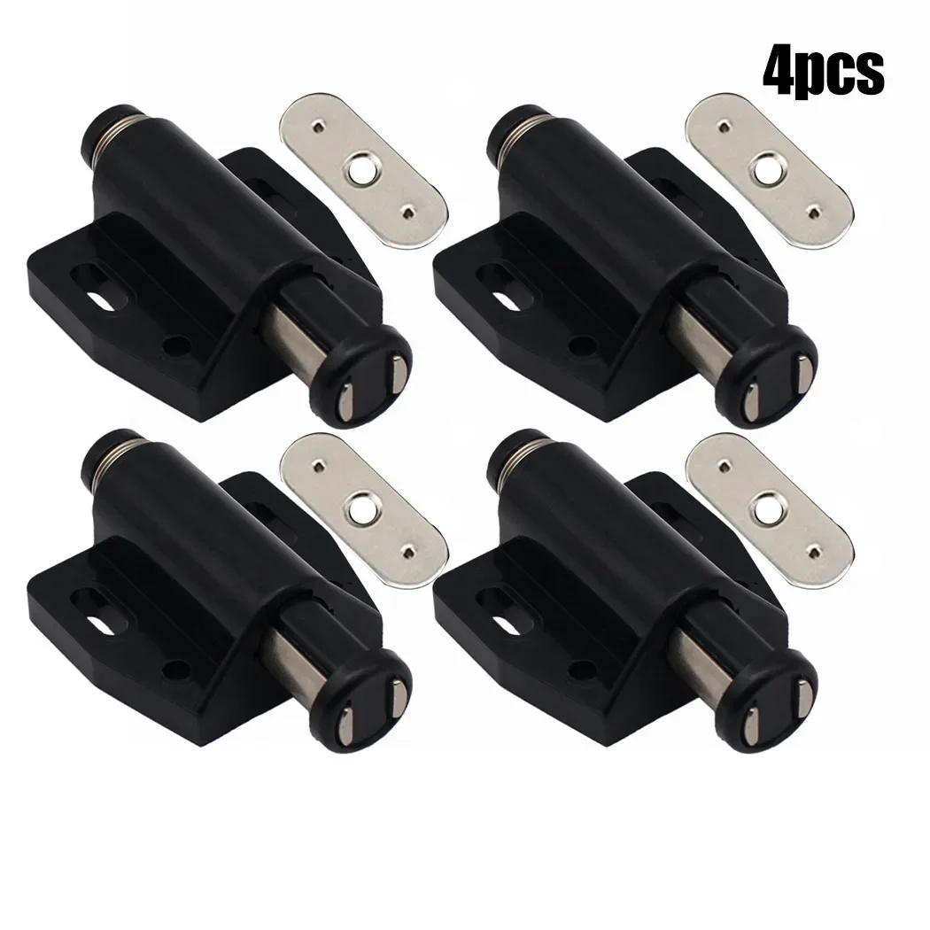 

Single Magnetic Latch Push To Open Touch Latch Bathroom Black/beige Cabinet Doors Cupboard Doors For Wardrobes