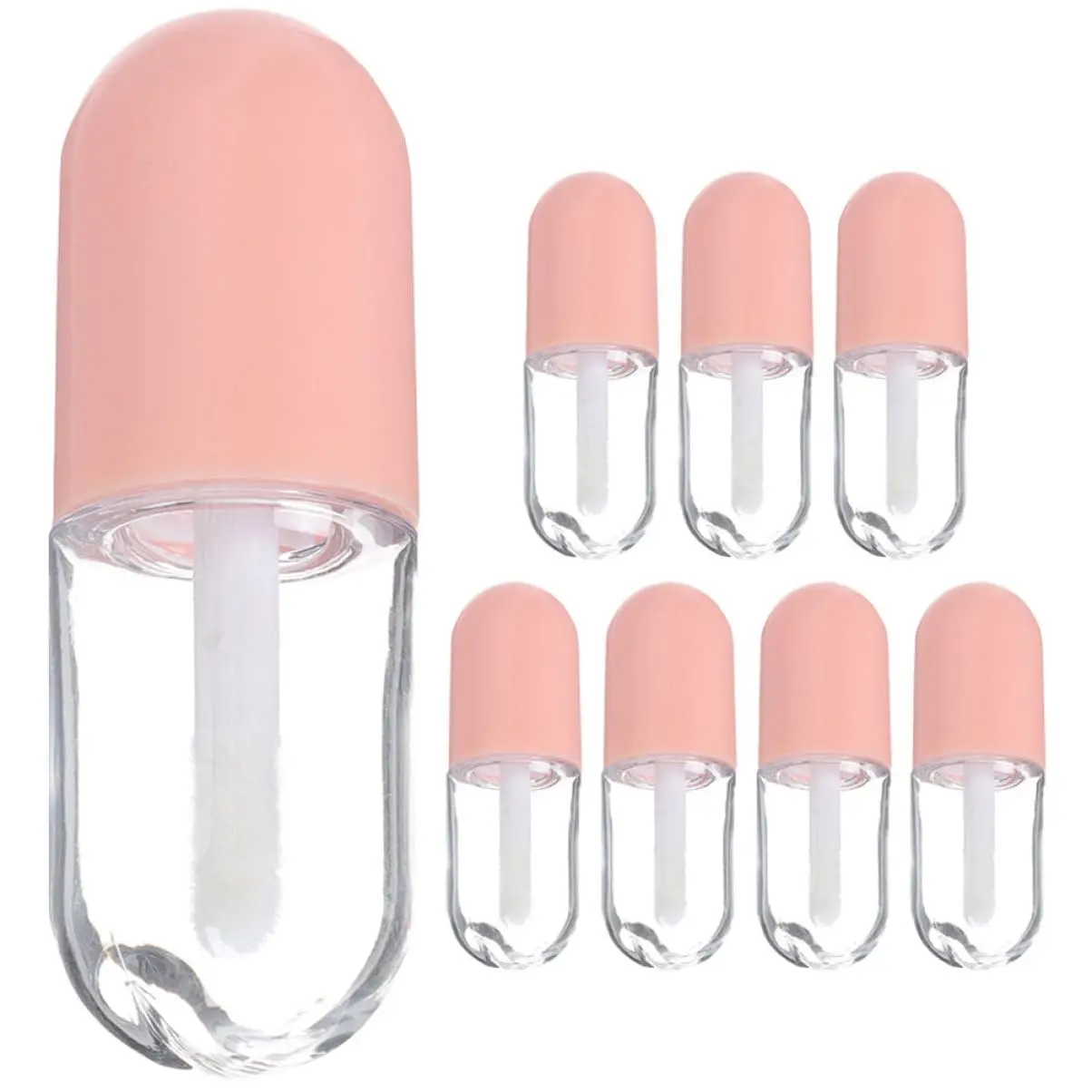 5/10PCS 3ml Refillable Mini Lip Gloss Tubes Empty Lip Balm Bottle for DIY Lip Oil Travel Portable Clear Lipstick Container Tubes