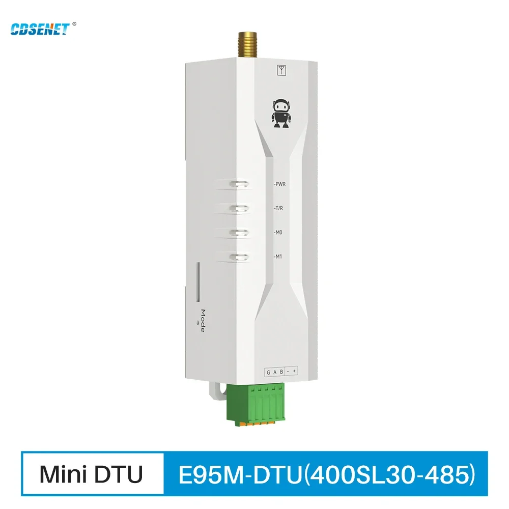 

Lora 433MHz Rail Installation Mini Modem CDSENET E95M-DTU(400SL30-485) 30dBm 10Km Serial Port AT Command Modbus RSSI LBT