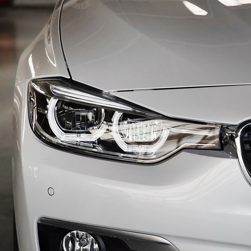 BMW 3 시리즈 F30 F35 316 318 320 328 2016 2017 2018 2019 LED 주간 주행등 튜브 데일리 카 헤드 램프 발광 튜브