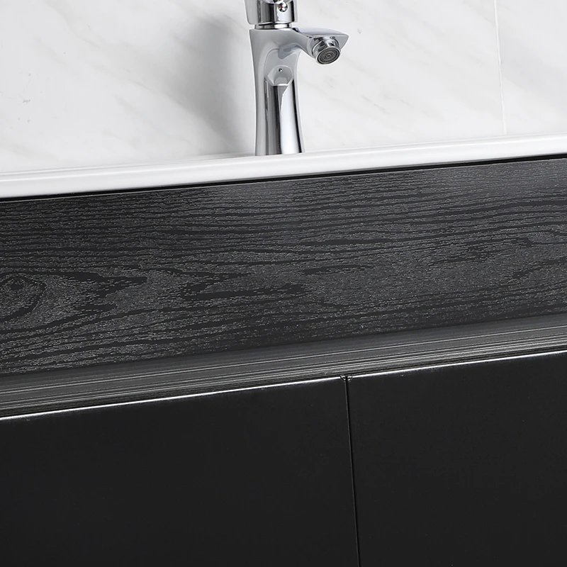 Factory Modern Stainless Steel Small Storage Bathroom Cabinet Black T-5005