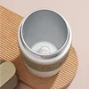 Travel Thermal Mug Ceramic Liners 316 Stainless Steel Thermo for Coffee Long-lasting Heat Preservation with Straws Water Bottle 3