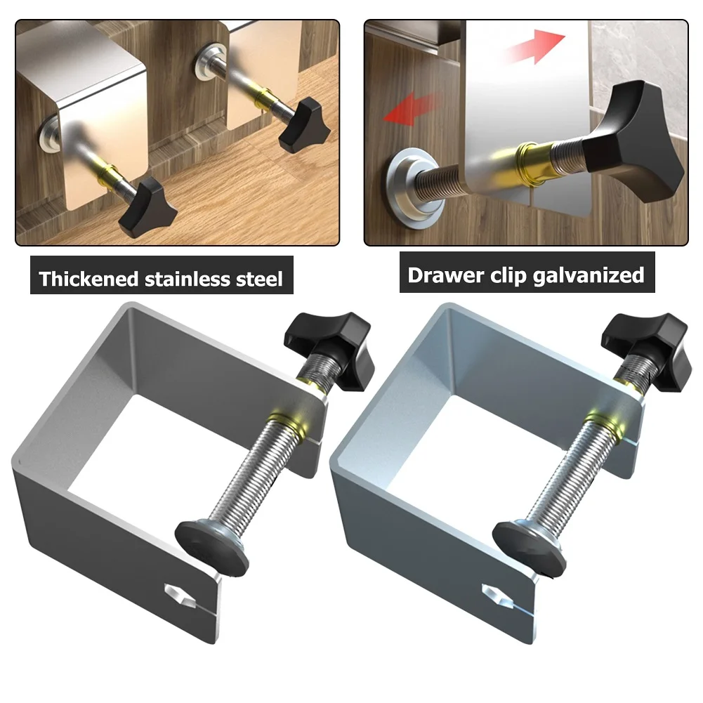 Cold Pressed Steel Panel Clamps for Drawer Front Installation High Toughness and Strength Suitable for All Stock Thicknesses