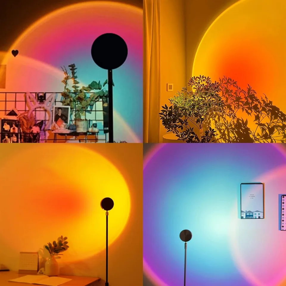 USB LED RGB Sunset Projector Night Light
