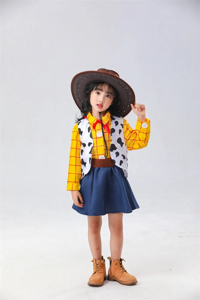 Beliebtes Woody Sheriff Kostüm für Erwachsene Familien-Halloween-Cosplay Toy Story Western Cowboy Auftrittsanzug Geschenk – Detail 2