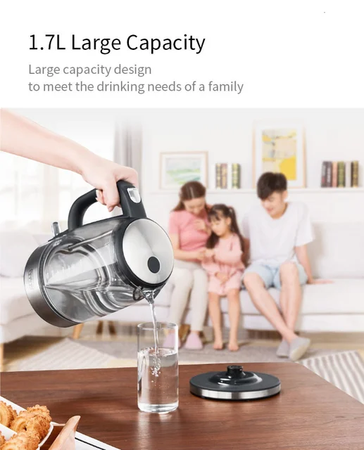 Glass Electric Kettle Temperature Control | Stainless Steel Electric Kettle  - Glass - Aliexpress