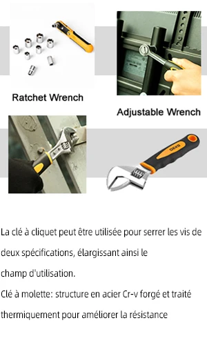 DEKO Ensemble d'outils de réparation à domicile de 100 pièces, trousse à outils de ménage général avec rangement